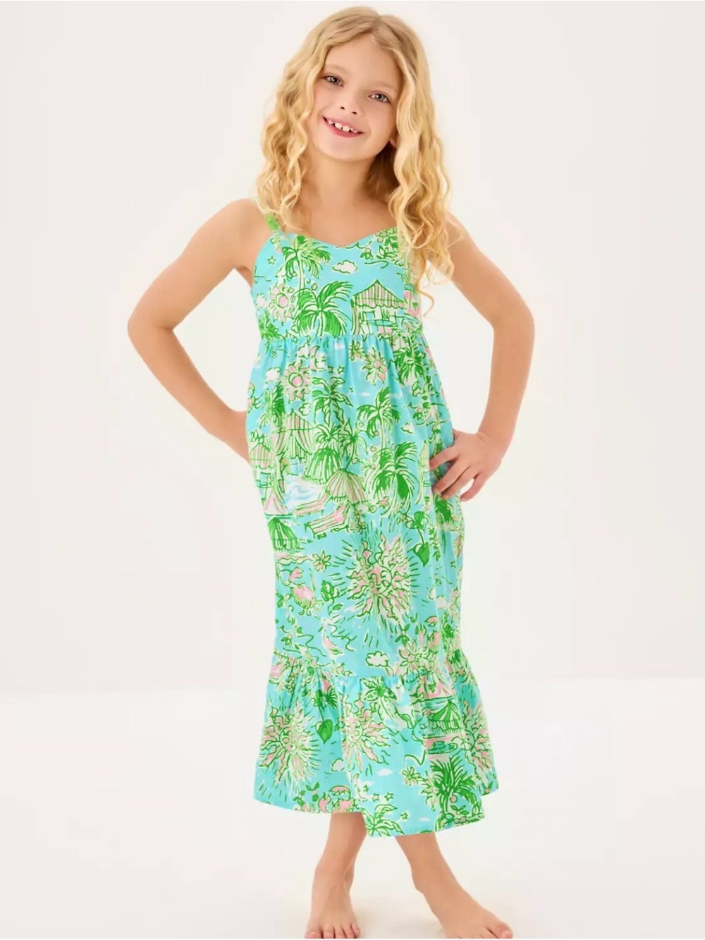 Lilly Pulitzer Girls Mini Hiedi Maxi Dress